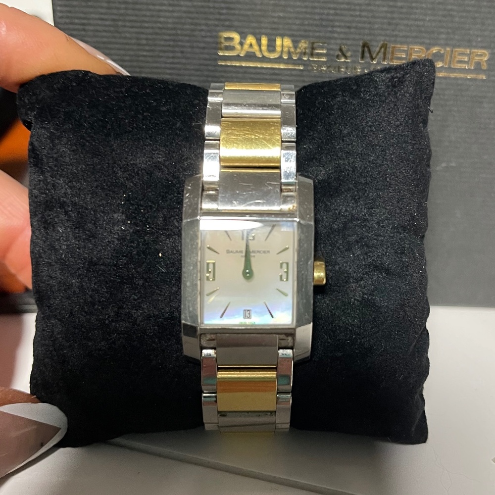 Baume and Mercier Ladies Diamonte Stainless Watch